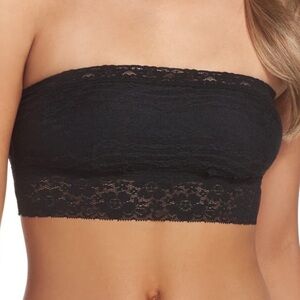 Intimately Free People Lace Bandeau bra black small